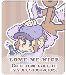 Online comic about cartoon actors